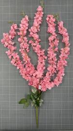 Dirbtinė vijoklinės gėlės šaka, ilgis 85 cm (rožinė)