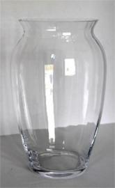 Stiklinė šlifuota vaza optinė 35cm D-22cm
