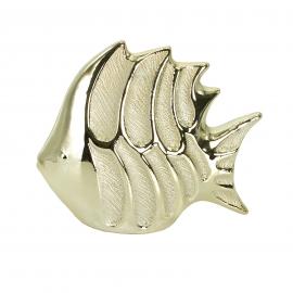Keramikinė šviesiai auksinė žuvis, 22x9x20cm