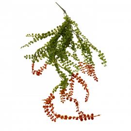 Dirbtinis vijoklis apvaliais mažais lapeliais, ilgis 90cm (raudona, žalia)